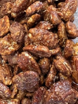 Noix de pécan caramélisées.